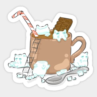 Better With Marshmallows Sticker